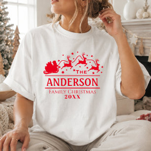 Camiseta Roupa de Natal Moderna para Família Combinando com