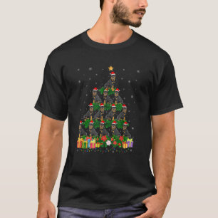 Camiseta Roupa de Natal para Amantes de Cães Rottweiler Sué