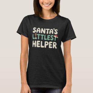 Camiseta Roupa de Natal para Bebê Santau2019s Littlest Help
