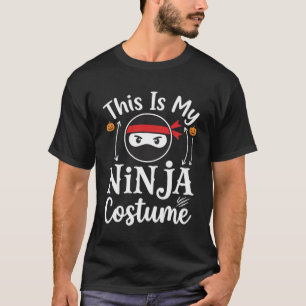 Camiseta Roupa de Ninja Engraçada Design de Halloween_1