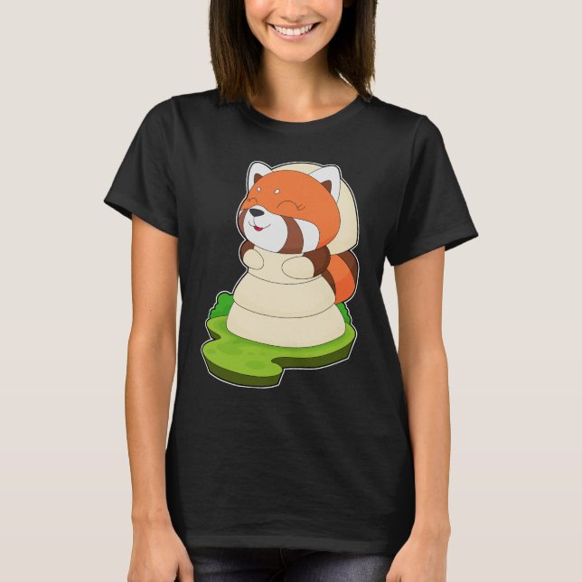Camiseta Roupa de Noiva Panda Vermelho Casamento (Frente)