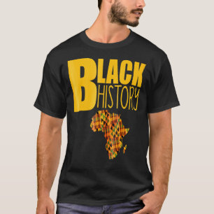 Camiseta Roupa de Oheneba História Negra África Padrão Kent