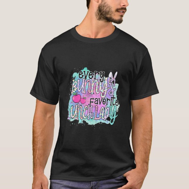 Camiseta Roupa de Páscoa de a cada almoço favorito de Bunny (Frente)