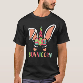 Camiseta Roupa De Páscoa Engraçado Bunnicorn