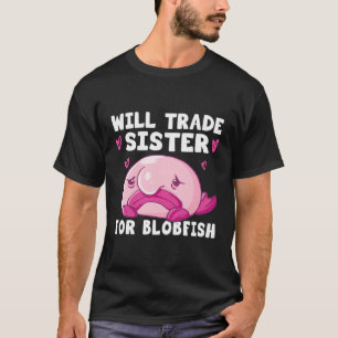 Camiseta Roupa De Peixe Escuro - Rosto De Peixe Desfocado F