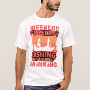 Camiseta Roupa De Pesca Para Homens Que Pesquem Cerveja Beb