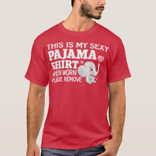 Camiseta Roupa de pijama engraçada para namorado namorada