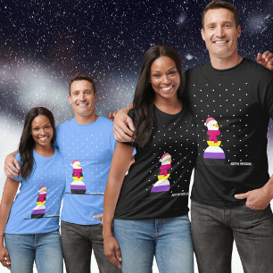 Camiseta Roupa de presente de natal de natal de bandeira nã