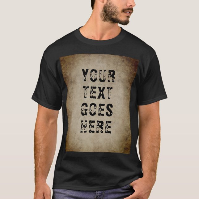 Camiseta Roupa de roupa masculina Tendência de texto em afl (Frente)