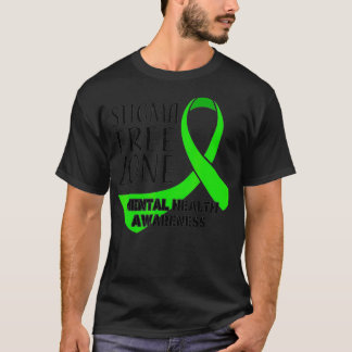 Camiseta Roupa de Sensibilização para a Saúde Mental na Zon