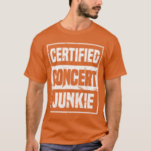 Camiseta Roupa de show de música pop viciada em shows Certi