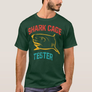 Camiseta Roupa de Testador de Gaiola de Tubarão