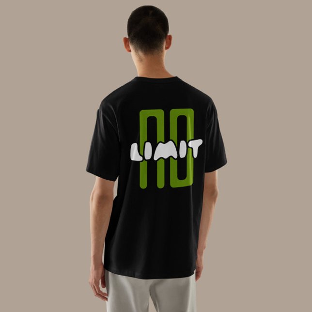 Camiseta Roupa de Tipografia "Sem Limite" (Criador carregado)