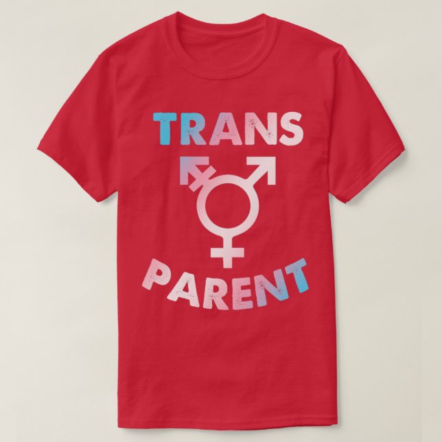 Camiseta Roupa de Transgênero Trans-Pai (Frente do Design)