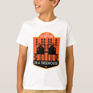 Camiseta Roupa De Treehouse E Decoração