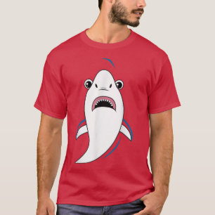 Camiseta Roupa De Tubarão Fofo Fácil Presente No Dia das Br