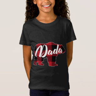 Camiseta Roupa de Urso de Búfalo Vermelho Engraçado, Dada P
