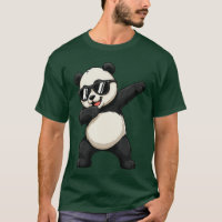 Roupa de Urso Panda Fofa Fazendo Dab para Homens B