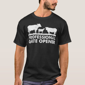 Camiseta Roupa de Vaca de Abertura de Portas Profissionais