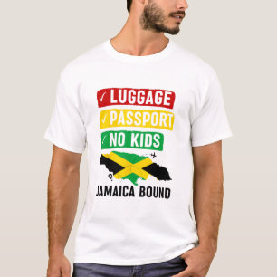 Camiseta Roupa de viagem de férias jamaicana para homens e