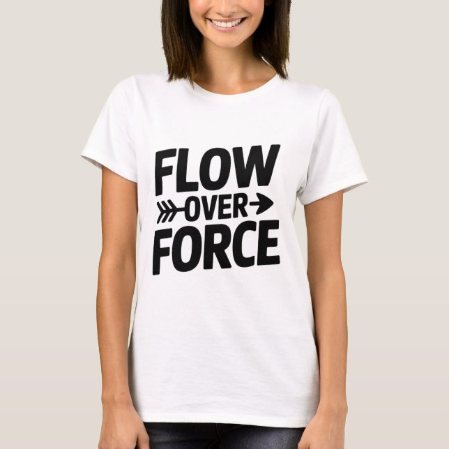 Camiseta Roupa de Yoga Lance Yin Yang Flow Over Force _1  (Frente)