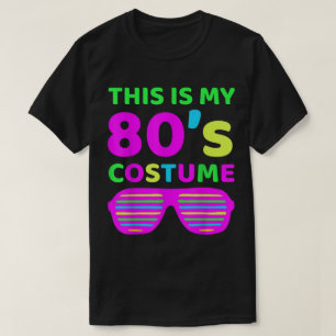Camiseta Roupa Divertida de Neon dos Anos 80 Design Retro