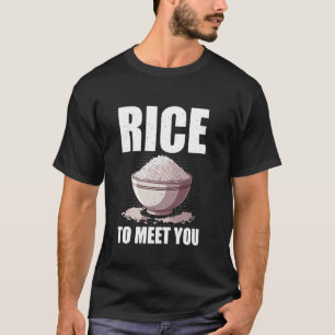 Camiseta Roupa Divertida e Deliciosa de Tigela de Arroz par