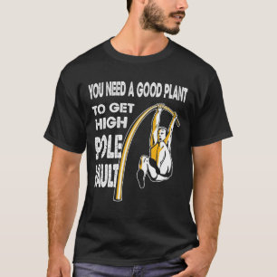 Camiseta Roupa do amante do salto longo de abóbada de pól