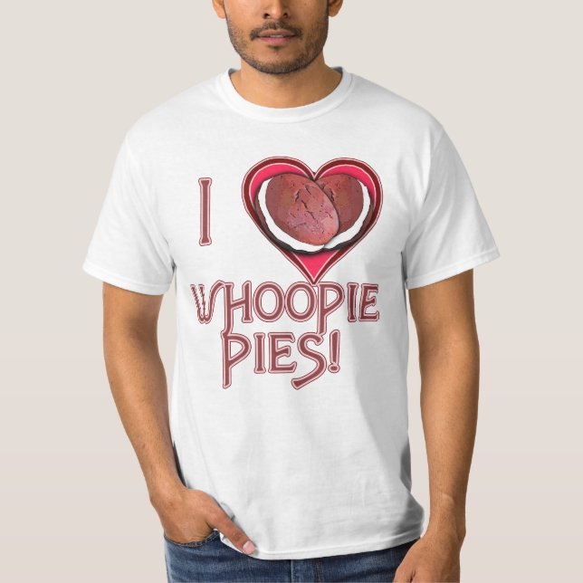 Camiseta Roupa do amor da torta de Whoopie, aventais, (Frente)