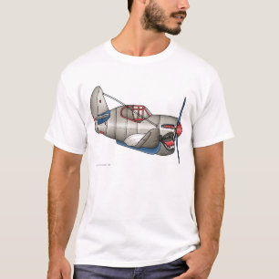 Camiseta Roupa do avião de combate do avião WW2