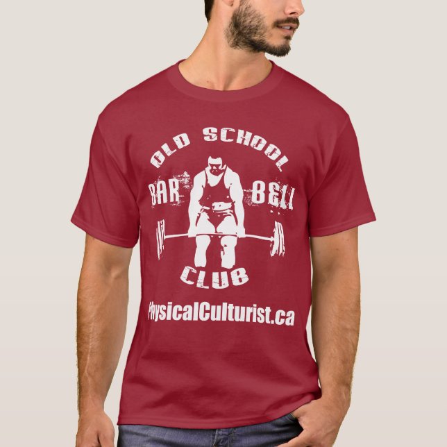Camiseta Roupa do Clube Barbell da Escola Antiga (Frente)
