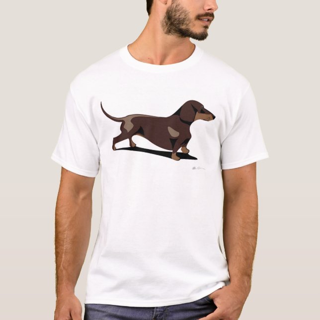 Camiseta Roupa do Dachshund de Dachsmania (Frente)