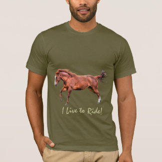 Camiseta Roupa do Designer de Equinos de Cavalos