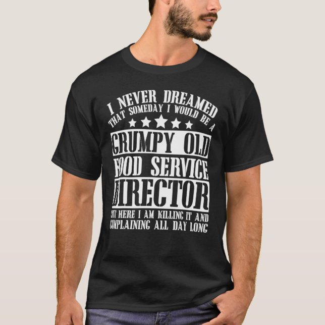 Camiseta Roupa do Diretor de Serviços de comida - Diretor E (Frente)