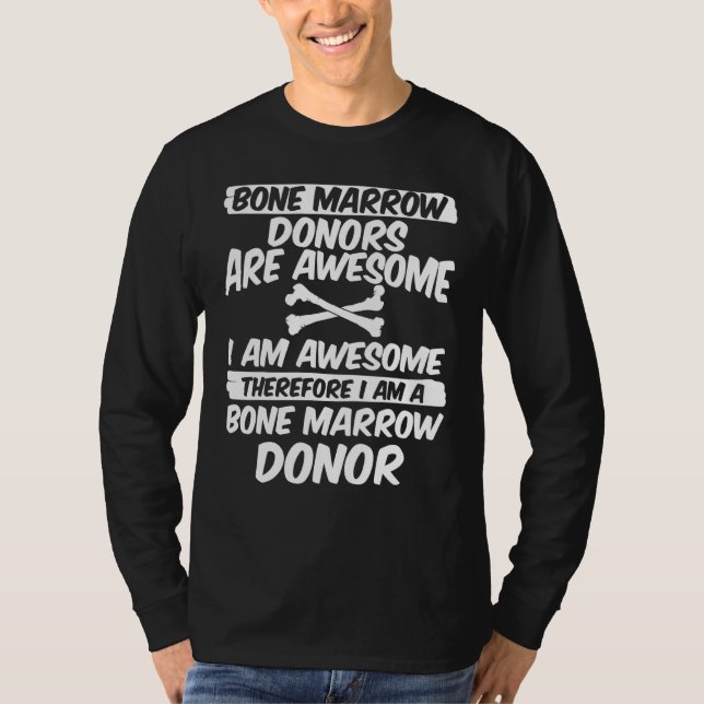 Camiseta Roupa do doador de medula óssea - Design do doador (Frente)