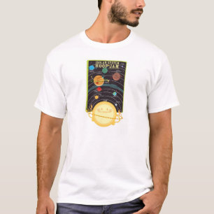 Camiseta Roupa do doce da aro do sistema solar (branco