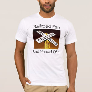 Camiseta Roupa do fã da estrada de ferro