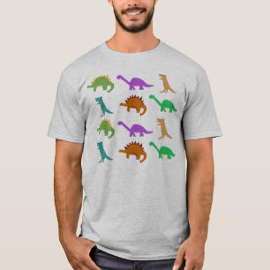 Camiseta Roupa do teste padrão do dinossauro