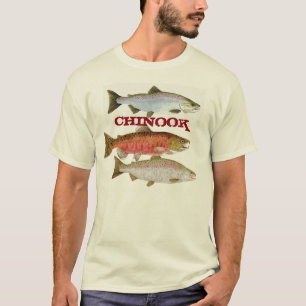 Camiseta Roupa dos salmões de Chinook