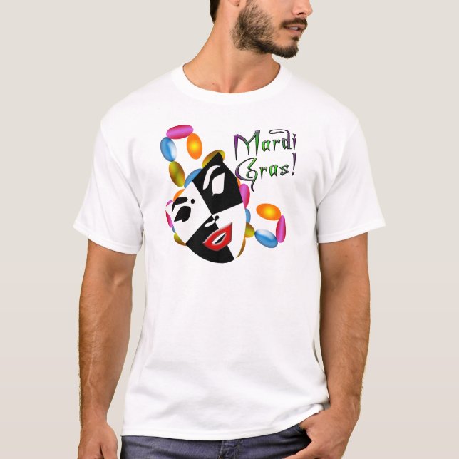 Camiseta Roupa e presentes da máscara do carnaval! (Frente)