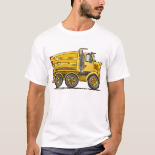 Camiseta Roupa em tandem diesel da construção do camião