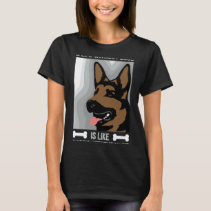 Camiseta Roupa Engraçada De German shepherd Para Um Proprie