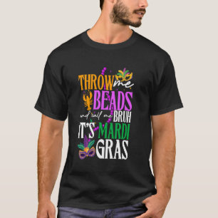 Camiseta Roupa engraçada de Mardi Gras para homens no desfi