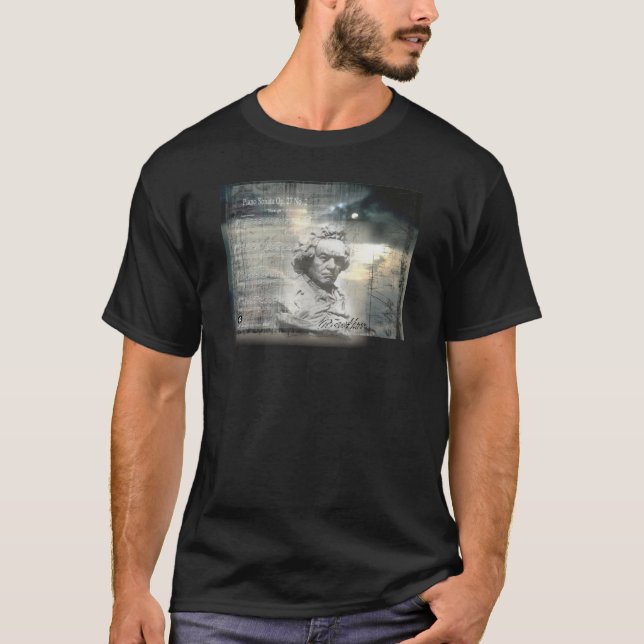 Camiseta Roupa escuro de Beethoven por Gregory Gallo (Frente)