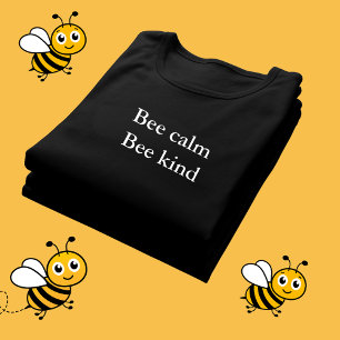 Camiseta roupa estética citação de abelha calma