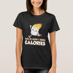 Camiseta Roupa Fofa de S'mores de Marshmallow Como Eu Queim