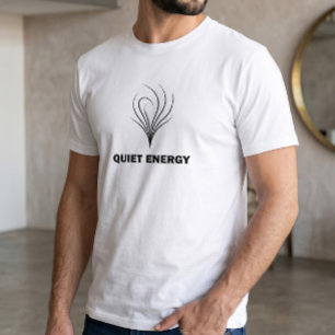 Camiseta Roupa Gráfica Minimalista de Energia Silenciosa