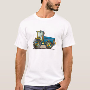 Camiseta Roupa grande azul do trator