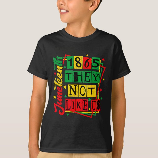 Camiseta Roupa Juneteenth 1865 Orgulho Negro História Blm  (Frente)