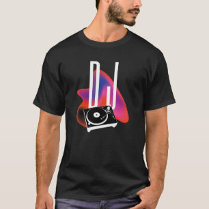 Camiseta Roupa Legal de Dj Diskjockey Pult Colorido Disco P
